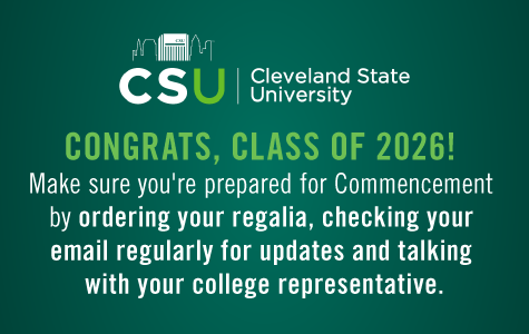 Congrats, Class of 2026! Make sure you're prepared for Commencement by ordering your regalia, checking your email regularly for updates and talking with your college representative.